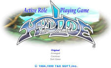 Hydlide - Title Screen