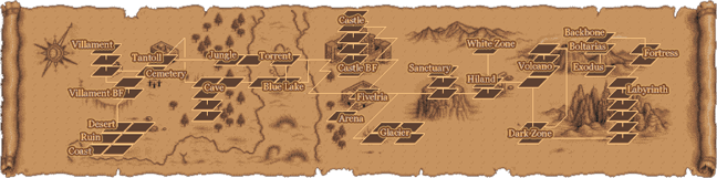 Brandish 3: Spirit of Balcan - Full Map